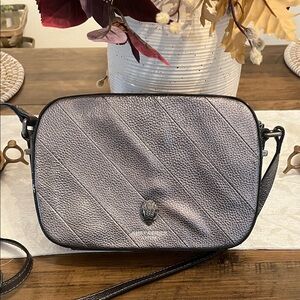 Kurt Geiger Textured Silver Crossbody Bag